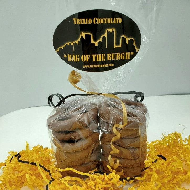 "Bag of the Burgh" Chocolate Covered Pretzels