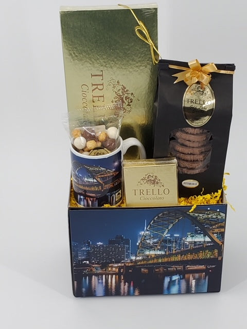 "Pittsburgh Fort Pitt Bridge" Basket