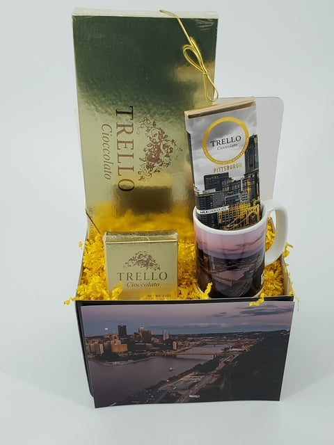 “Pittsburgh View from Mount Washington” basket